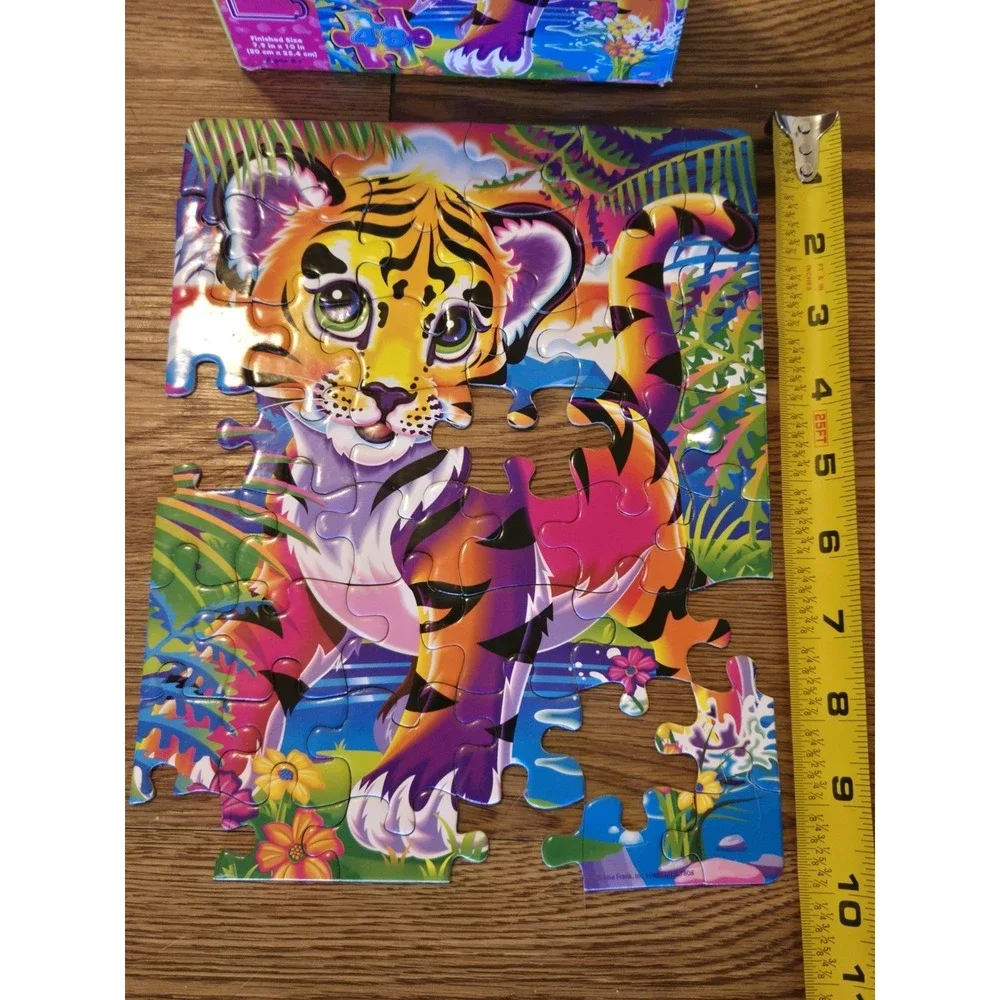 Lisa‎ Frank Forrest Puzzle 48 Pc Incomplete 42/48 Pieces Damaged Piece